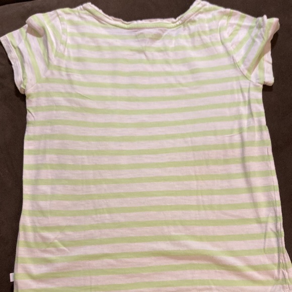 Clearance GapKids green and white striped t shirt - Picture 2 of 5
